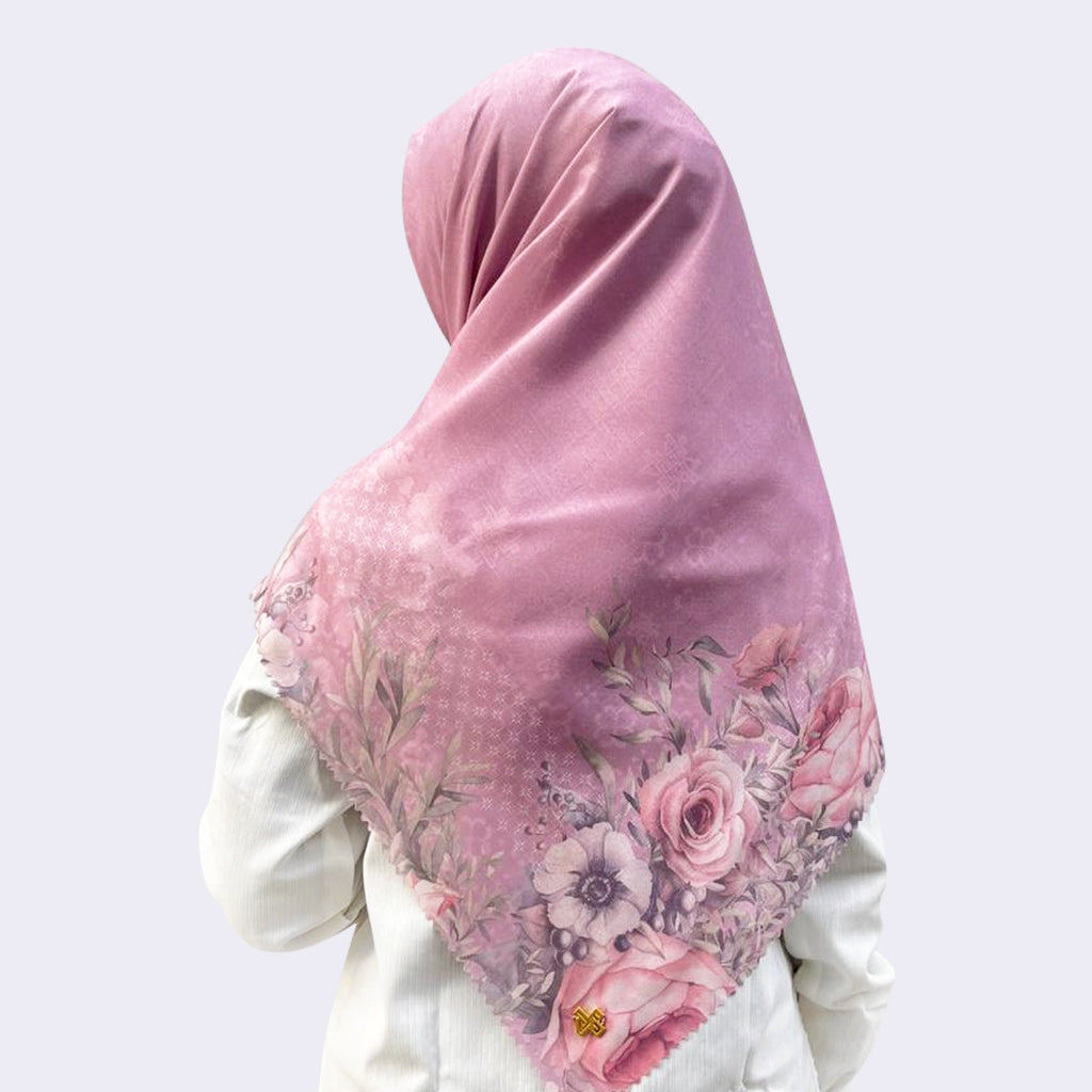 DS Modest - Hijab Motif Segi Empat Lasercut Season of Spring Signature Series