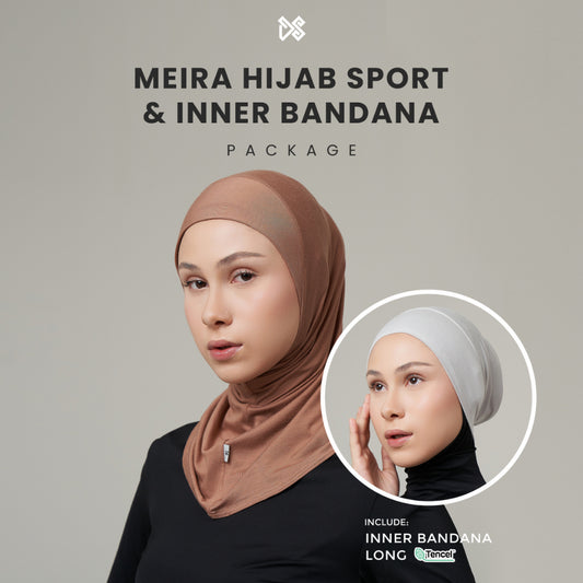 DS Modest - Paket Hemat Hijab Sport Tencel Meira dan Ciput Tencel