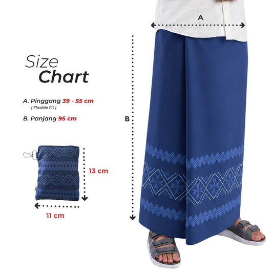 DS Modest - Sarung Travel Motif Waterproof Mini Pocket Size (Rekor MURI Sarung Travel)