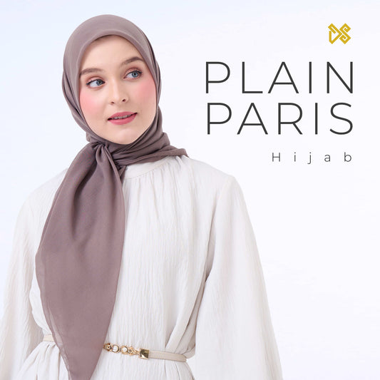 DS Modest – Plain Paris Series – Premium Japanese Paris Square Hijab