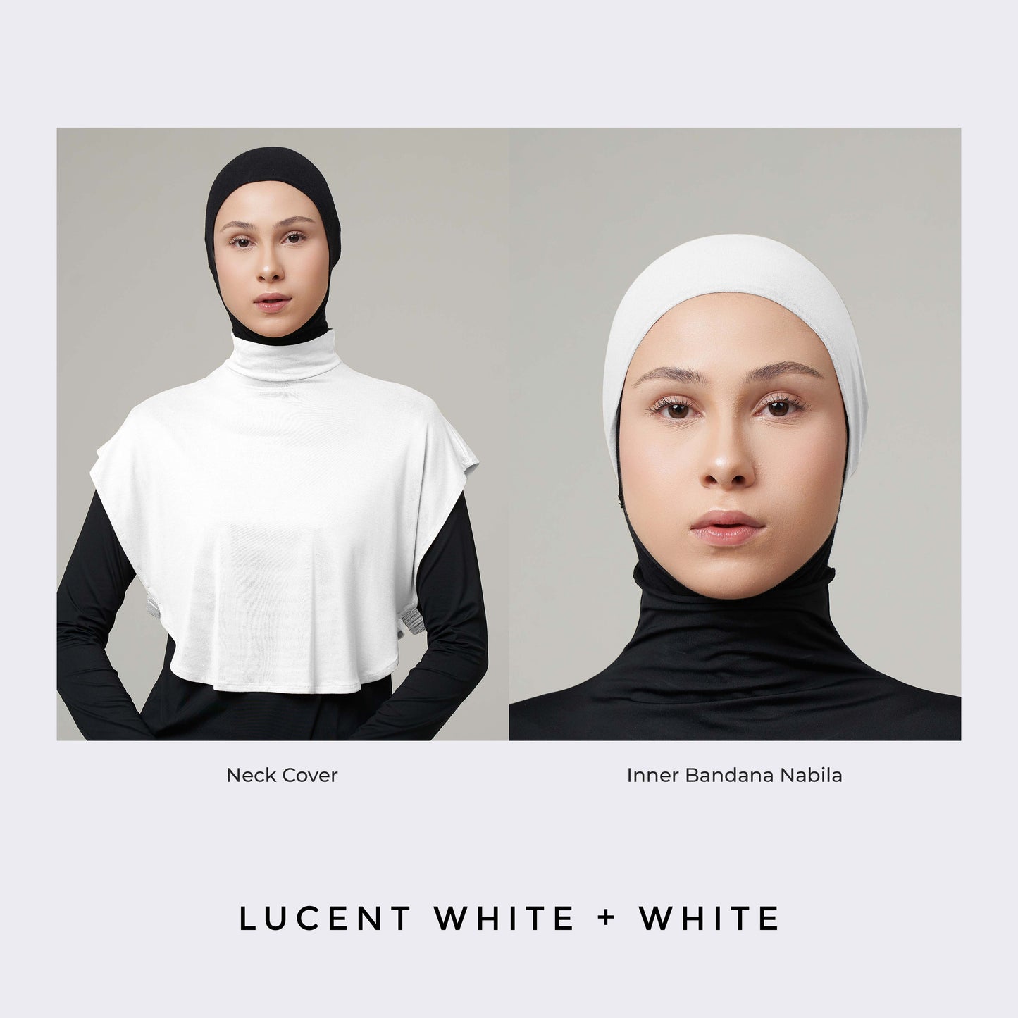 DS Modest - Paket Hemat Inner Bandana & Deker Leher Tencel Premium