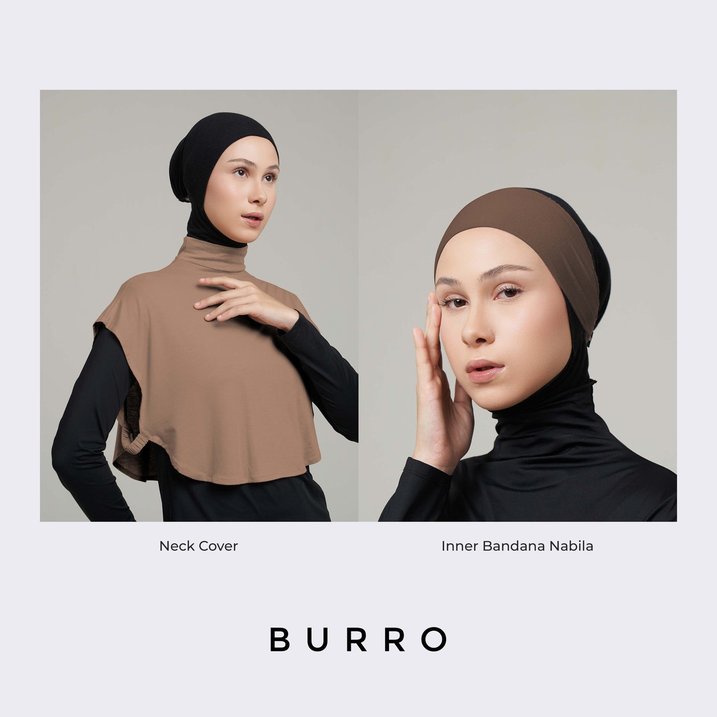 DS Modest - Paket Hemat Inner Bandana & Deker Leher Tencel Premium