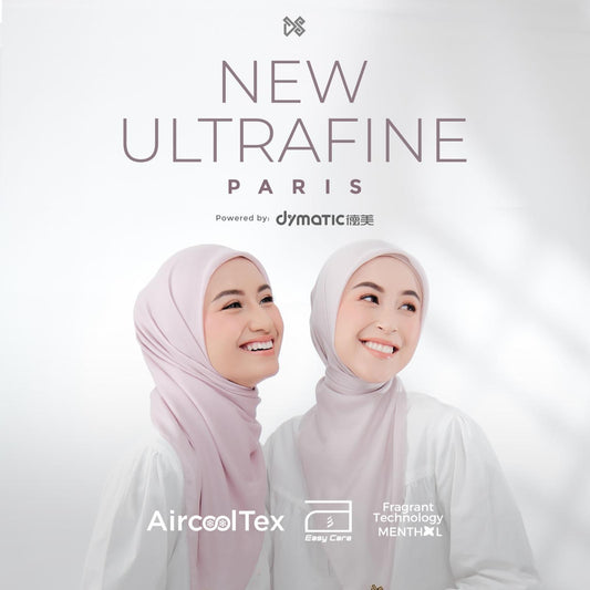 DS Modest - Hijab Paris New Ultrafine Dymatic Segi Empat Polos