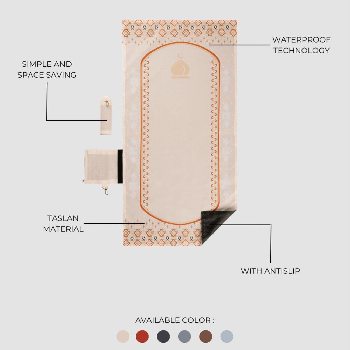 PAKET SARUNG TRAVEL DAN SAJADAH ANTI SLIP