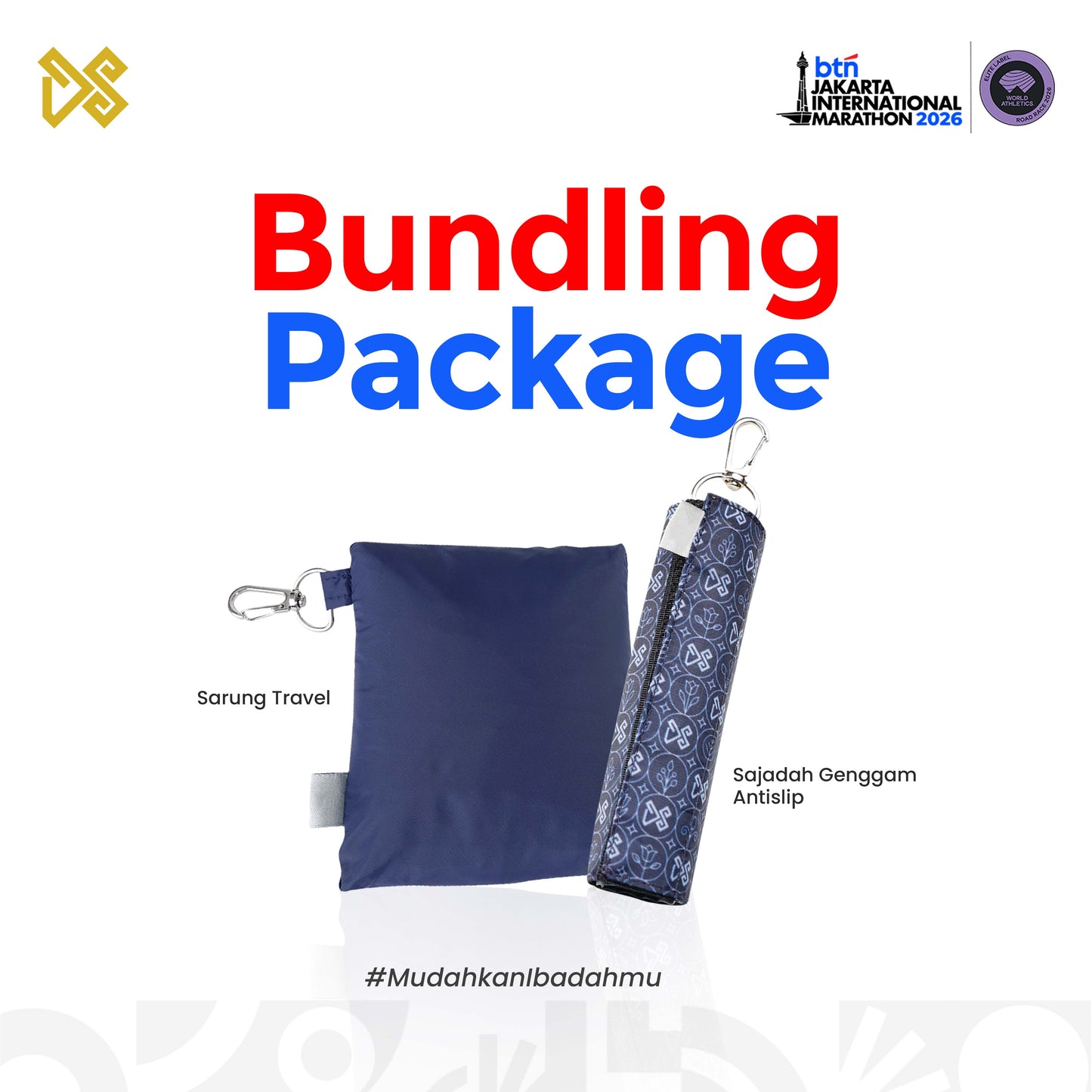 DS Modest - Paket Sarung Travel dan Sajadah Genggam MURI