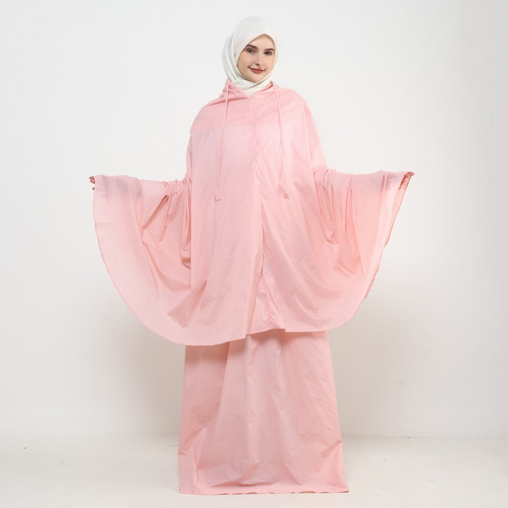 DS Modest – 2 in 1 Travel Prayer Robe – Ayra (With Neck Zipper)