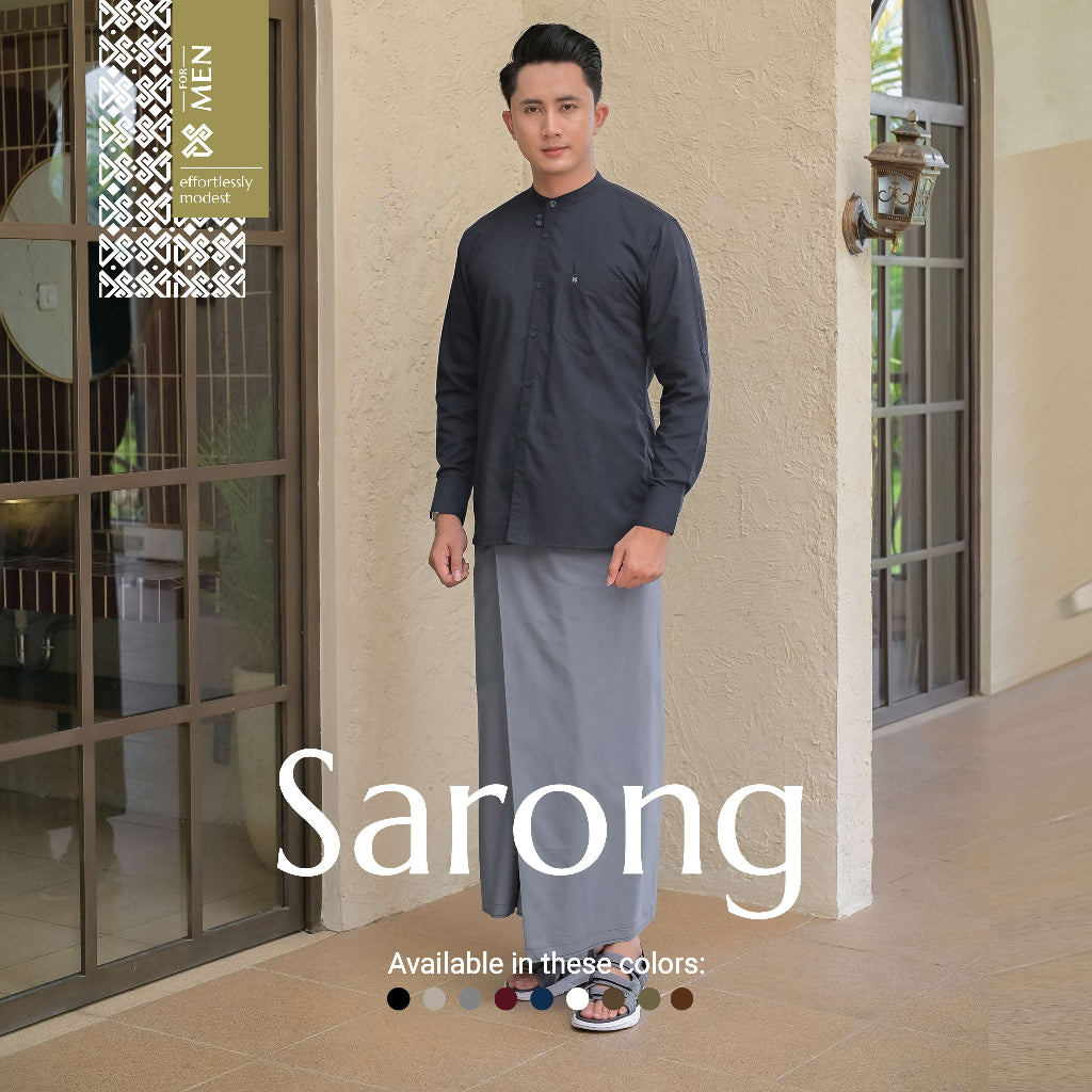 DS Modest – Plain Cotton Sarung – DS Men