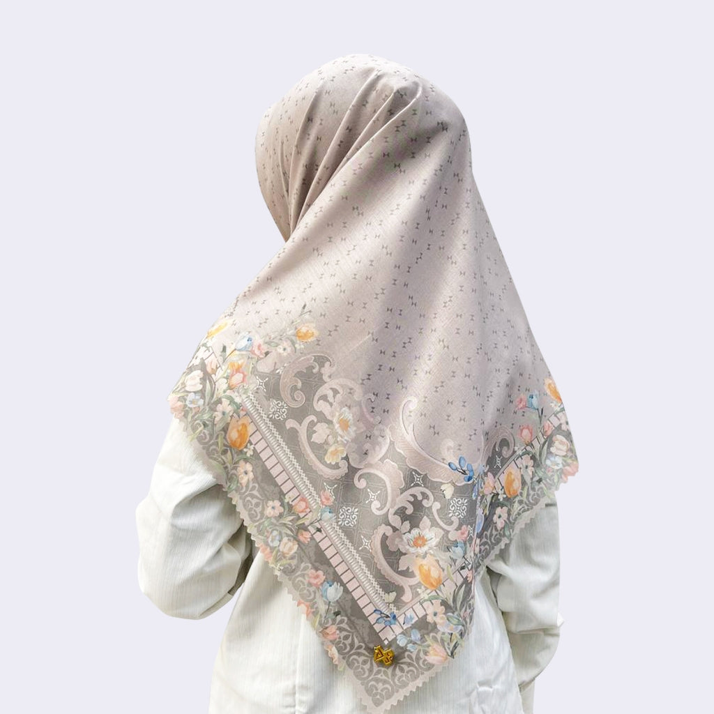 DS Modest - Hijab Motif Segi Empat Lasercut Season of Spring Signature Series
