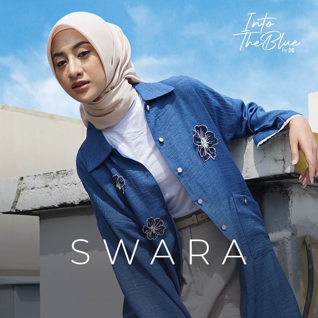 DS Modest – Women’s Linen Tunic Into The Blue Series – Swara