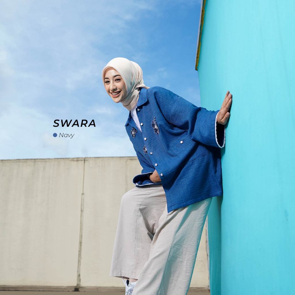 DS Modest – Women’s Linen Tunic Into The Blue Series – Swara