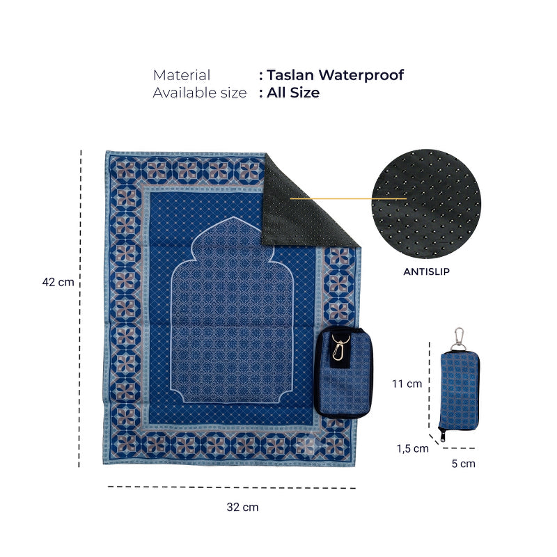 Sajadah Pocket Anti Slip Traveling MURI Waterproof - DS Modest