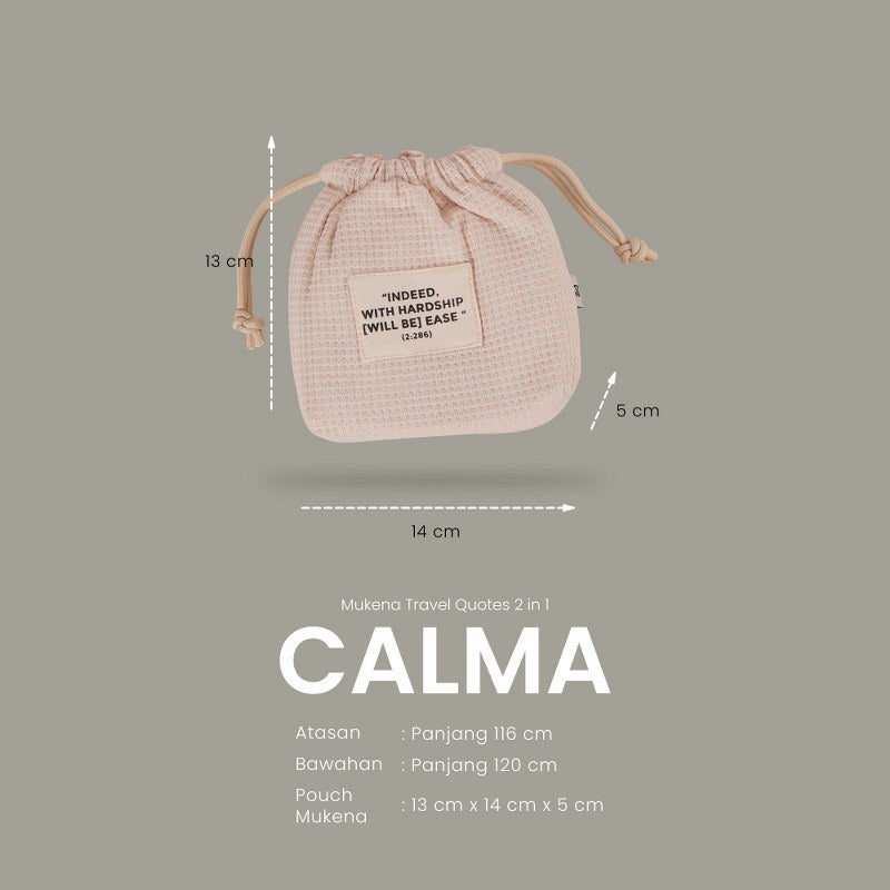 DS Modest - Mukena Traveling Quotes Calma
