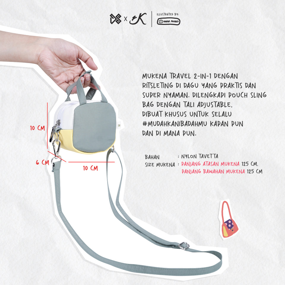 DS Modest - Travel Prayer Set Mini Pouch 2 in 1 Paperdoll Collection - Lilya