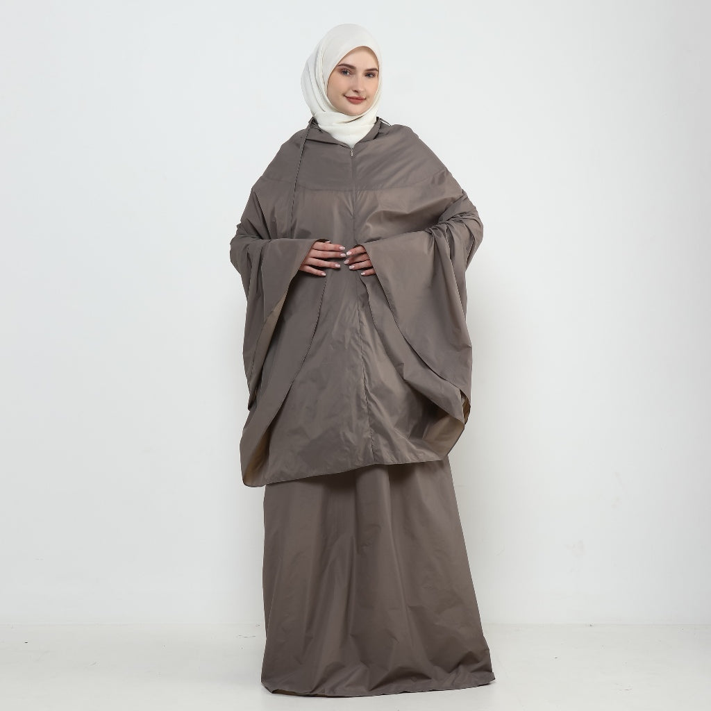 DS Modest - Paket Mukena Travel Khaira 2 in 1 dan Sarung Travel Waterproof