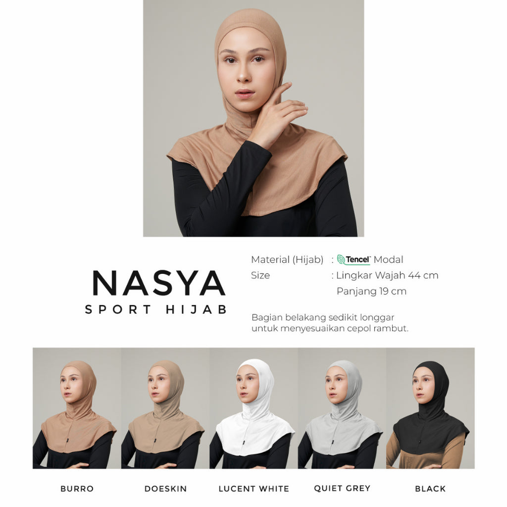 DS Modest - Paket Hemat Hijab Sport Tencel Nasya dan Ciput Tencel