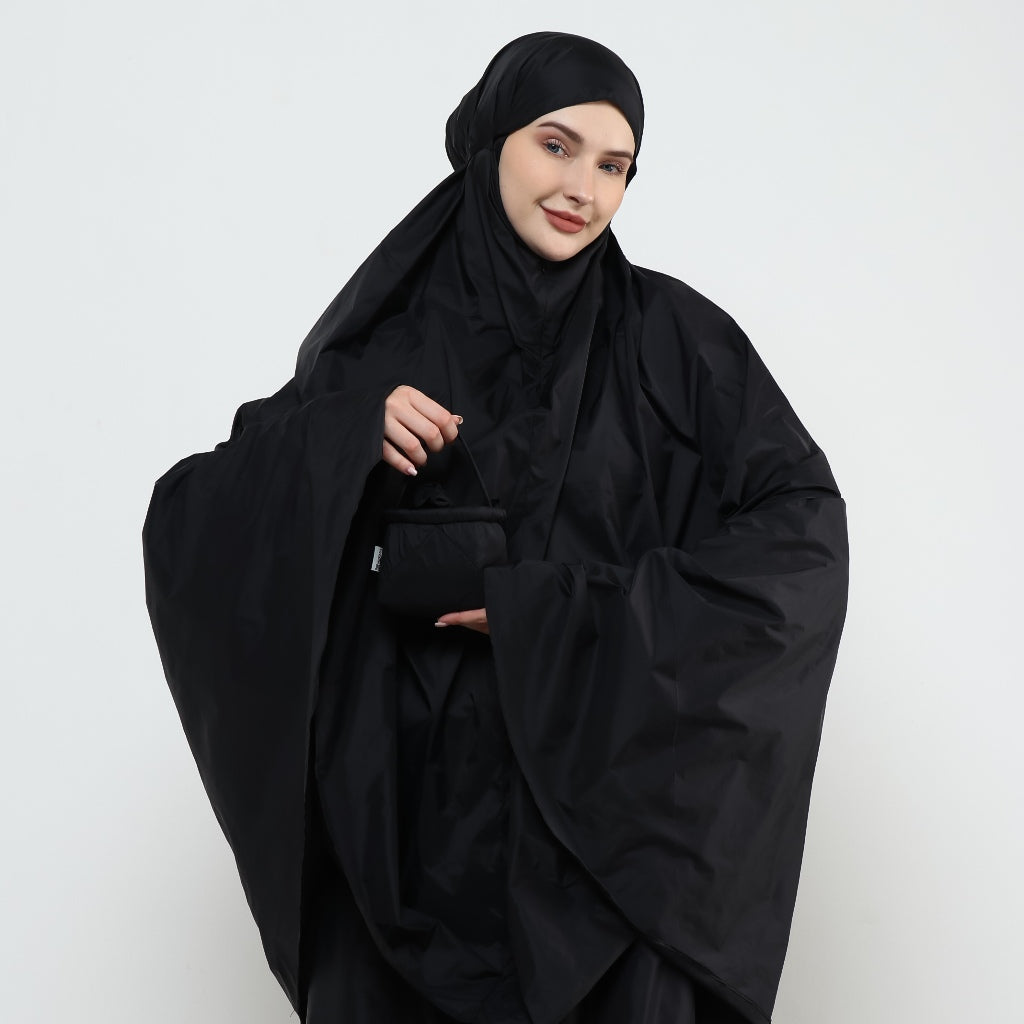 DS Modest - Paket Hemat Mukena Travel Ayra 2 in 1 dan Sajadah Genggam MURI