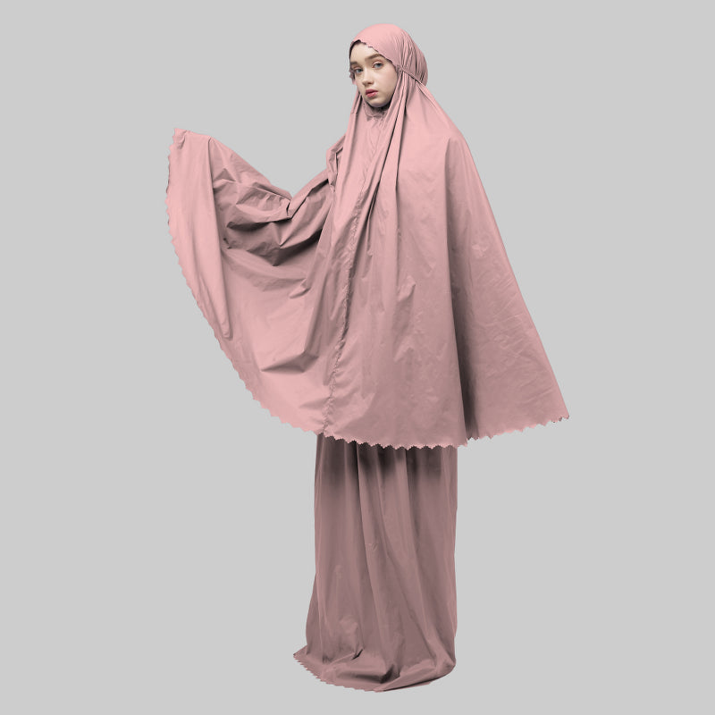 DS Modest - Paket Mukena Travel Nora 2 in 1 dan Sajadah Genggam Travel MURI