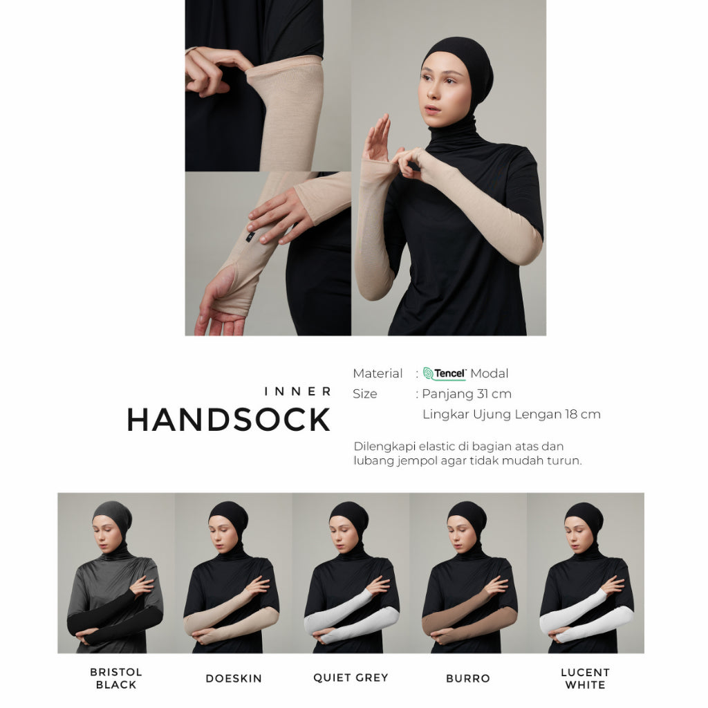 DS Modest - Paket Hemat Hijab Sport Tencel dan Handsock Tencel