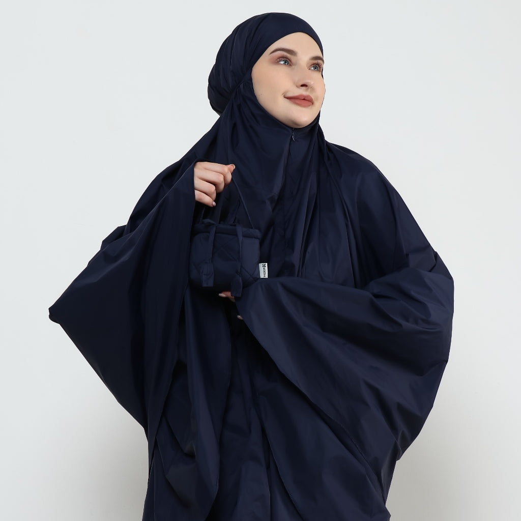 DS Modest - Paket Hemat Mukena Travel Ayra 2 in 1 dan Sajadah Genggam MURI