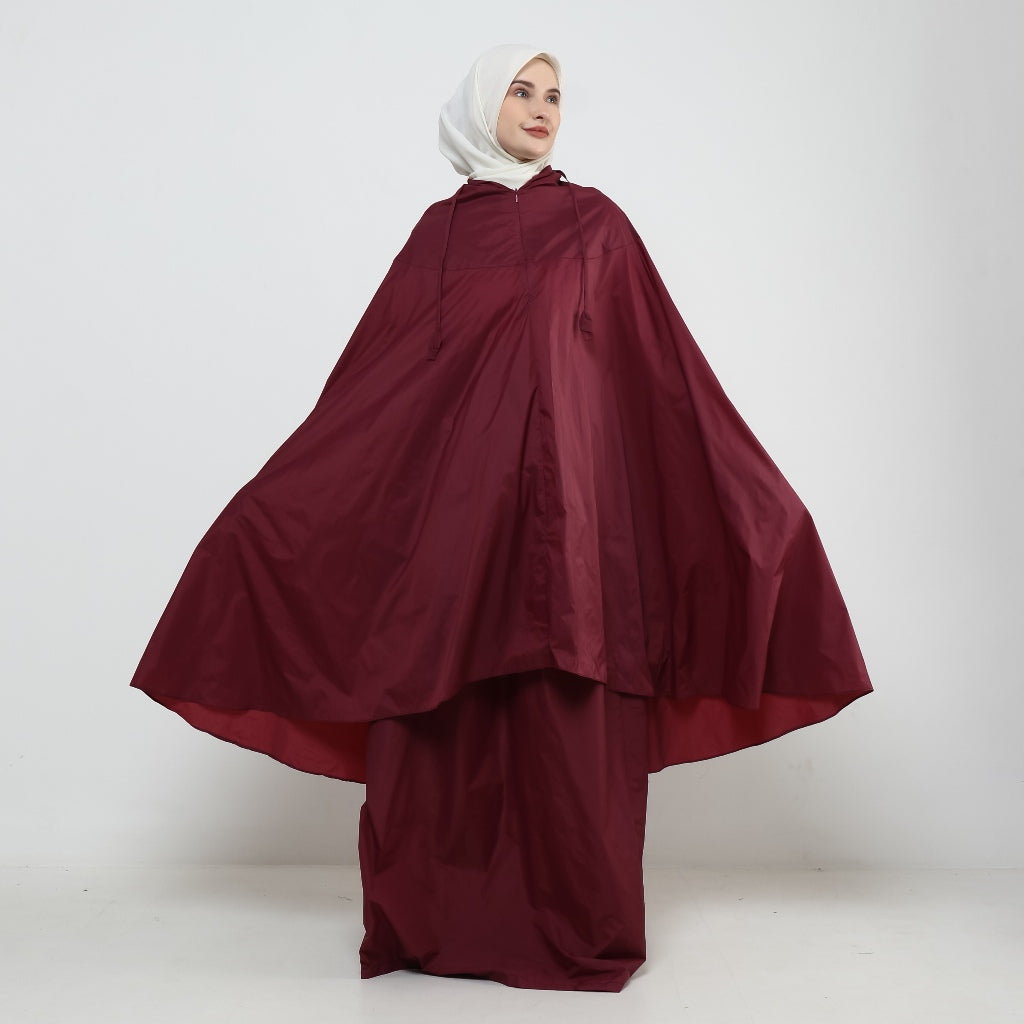 DS Modest - Paket Mukena Travel Khaira 2 in 1 dan Sarung Travel Waterproof