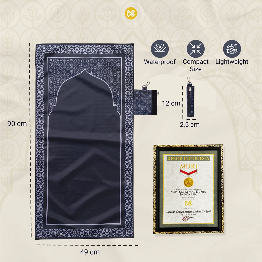 Bundling Sajadah MURI Genggam Motif dan Sajadah MURI Genggam Motif